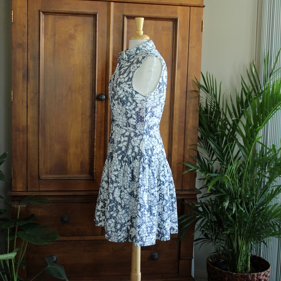 NWT Betsy Johnson Mini Dropwaist Shirt Dress Size US 8 - Picture 7 of 12